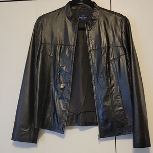 Black Faux Leather Jacket